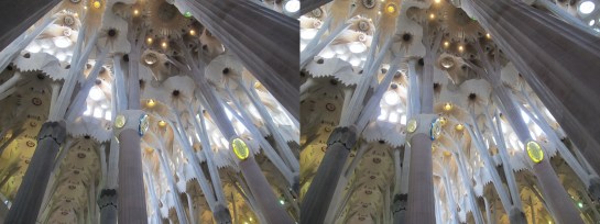 Sagrada Familia in stereo