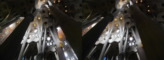Sagrada Familia in stereo